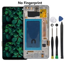 For Samsung Galaxy S10 Plus G975U LCD Touch Screen Digitizer Assembly Silver