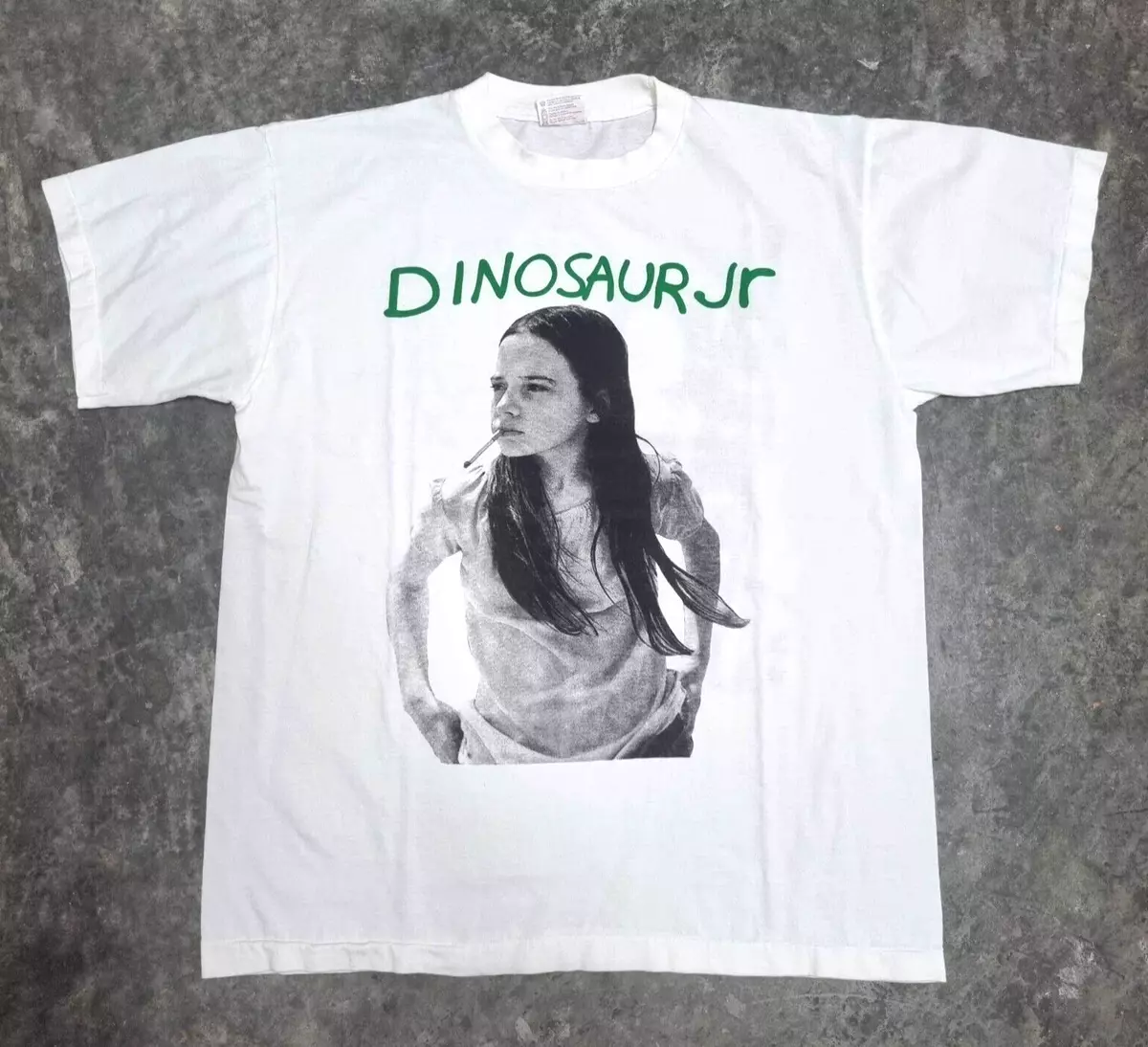 Vintage Dinosaur Jr T-Shirt / Size: L / Green Mind Tour Reprint Rock Band Retro