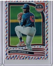 2024 PANINI STARS & STRIPES ELDRIDGE ARMSTRONG III 10/50 STRIPE PARALLEL #109