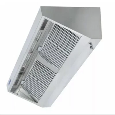 Commercial Kitchen Hood/Canopy + 3000mm extraction kit steel, fan motor Ducting