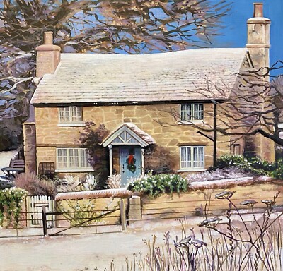 Giclée-Druck von Rosehill Cottage aus dem Weihnachtsfilm The Holiday 
