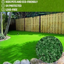 Green Artificial Grass Rug 6 ft. x 8 ft. Patio Deck Indoor Outdoor Landscape NEW