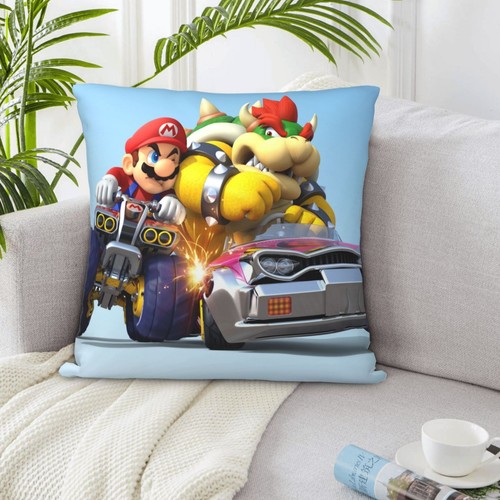Funda de Almohada Cuadrada Pila Corta Estampada Tema Anime Super Mario Decoración Sofá - Imagen 22 de 42