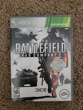 Battlefield Bad Company 2 Platinum Hits X-Box 360 Cleaned, Tested, Working