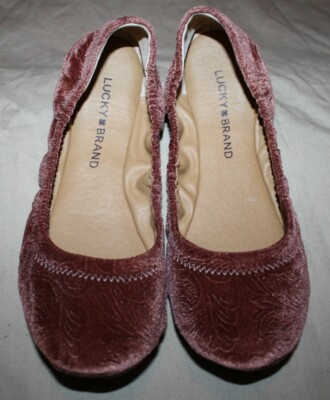 lucky brand velvet flats