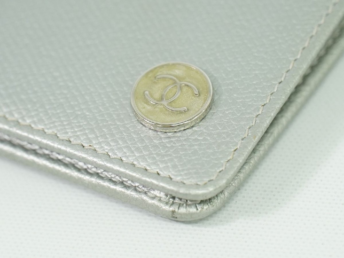 CHANEL Coco Mark Coco Button Folded Compact Walle… - image 5