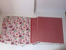 Scrapbook Paper Lot 12x12 Valentine Floral Craft Paper Sheets