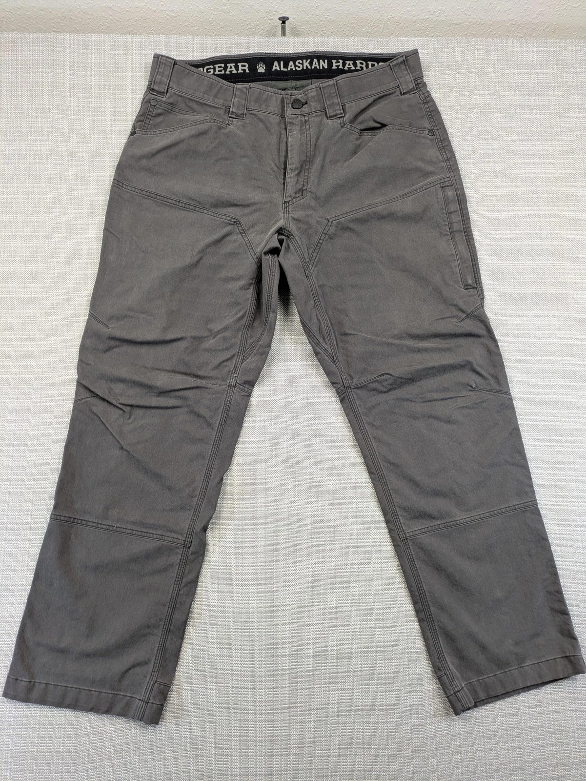 Alaskan Hardgear Pants Mens 36x30 Gray Outdoor Hiking Utility Stretch