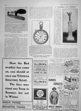Old Antique Print 1905 Gateshead War Memorial Captian Scott Watch Postal 20th