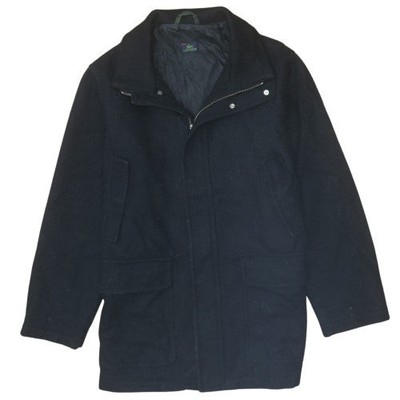 Mantel Herren UK Größe 52 Lacoste Schwarz