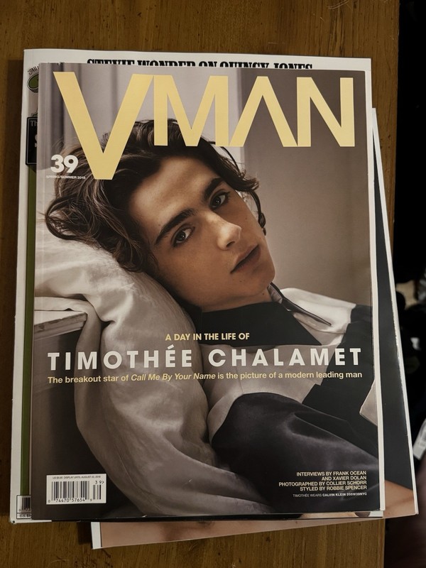 Timothée Chalamet VMAN Issue 39 Aug 2018 Cover Frank Ocean Interview