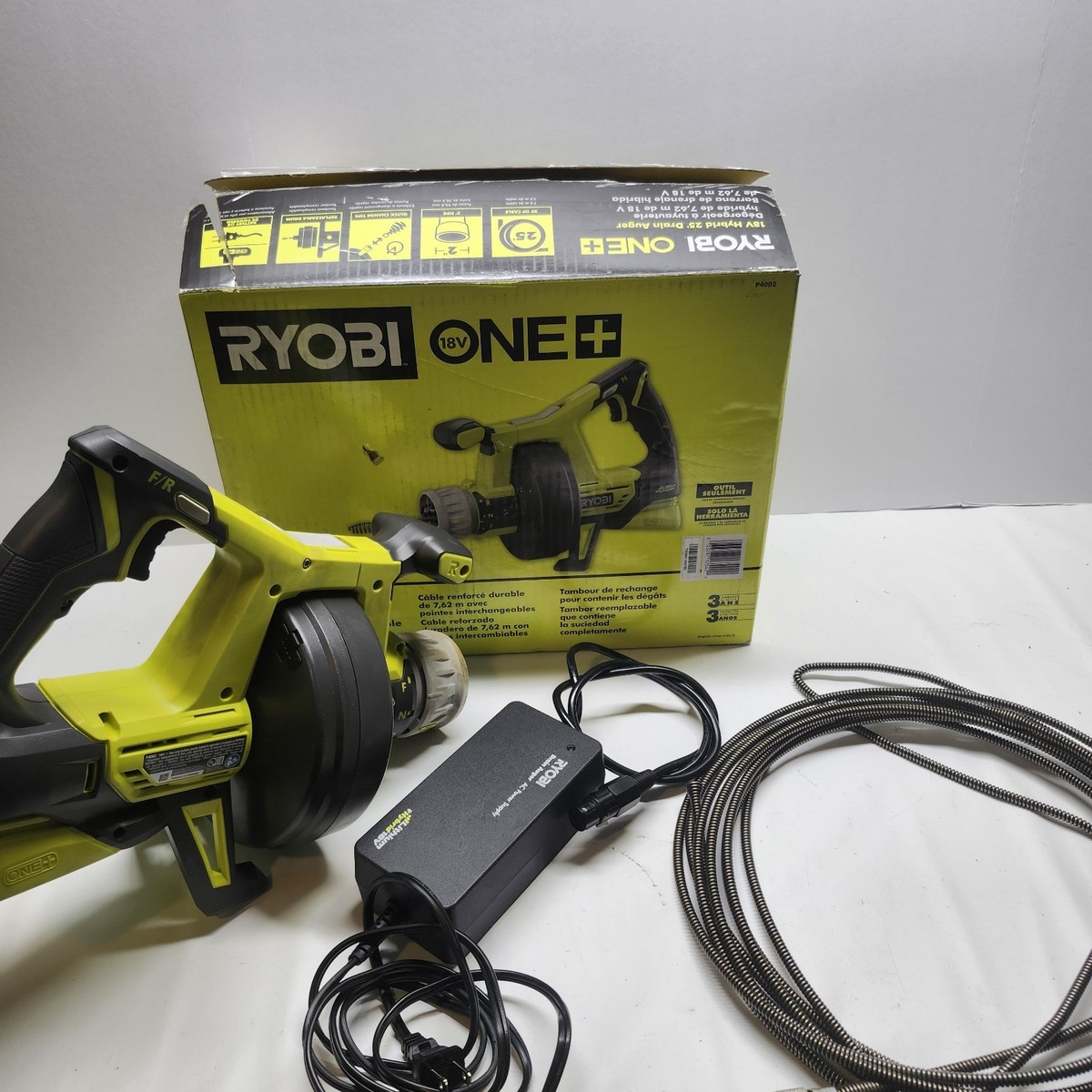 Ryobi 18v One+ Hybrid Ryobi Hybrid Drain Auger Hybrid Drain Ryobi