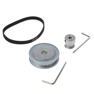 2GT 200mm Closed Loop Riemen für 3D Drucker mit 20T Riemenscheibe 5mm Loch und