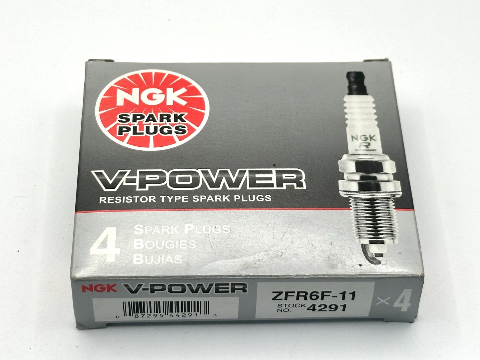 NGK ZFR6F-11 4291 Spark Plugs QTY 4 NOS