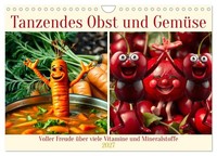 Calendar 2027 · US Version · Dancing Fruit And Vegetables (Wall Calendar 2027 12