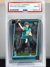 2021 Panini Clearly Donruss Trevor Lawrence PSA 10 Rated Rookie RC #51