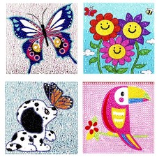 Diamond Art Painting Kits for Kids 9-12 Girls Boys, 5D DIY Big Gem Full Drills D