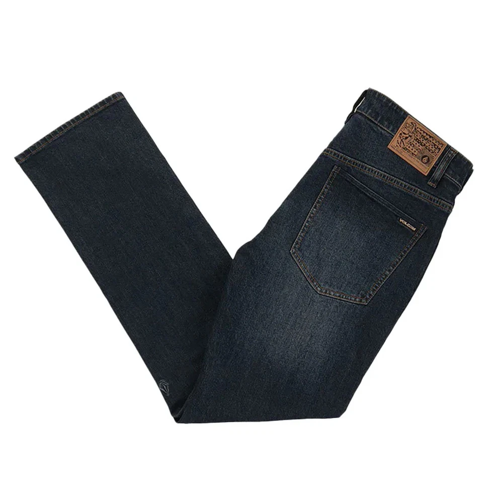 Volcom Men's Solver Modern Fit New Vintage Blue Jeans (NVB) - Image 2 of 2