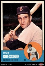 1963 Topps #188 Eddie Bressoud Red Sox 5.5 - EX+