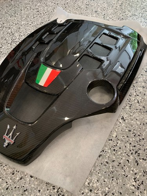 #ad MASERATI GHIBLI BASE or S LEVANTE BASE CARBON FIBER ENGINE COVER $499.00