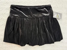 Art Class Skirt Girls XL 14 Black Velvet Skater Pull On Lined Holiday Party