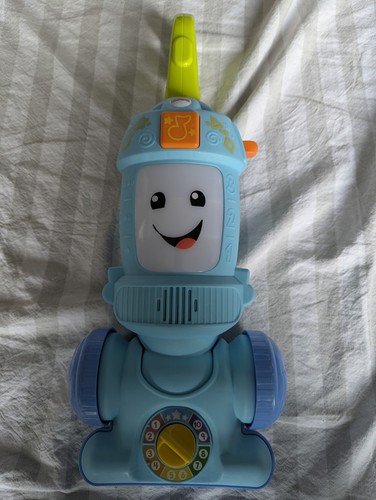 Fisher Price Light Up Learning Vacuum Laugh & Learn Sound & Light Works Great