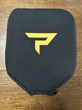 Paddletek Pickleball Icon P Paddle Cover Durable Protective Neoprene Black Yello