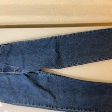 Levi's Women's Premium Ribcage Straight Ankle Jeans, Blue, High-Rise, Size 26