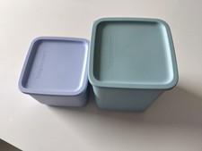 Tupperware Cubix-Set 2teilig in lila-blau 1,0l - 1,8l Neuwertig