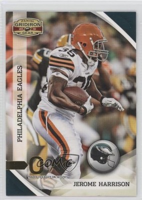 2010 Panini Gridiron Gear Gold O's 31/100 Jerome Harrison #34 0o9