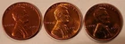 1954 P D S Lincoln Wheat Cent Uncirculated Penny US Coin Lot Of 3