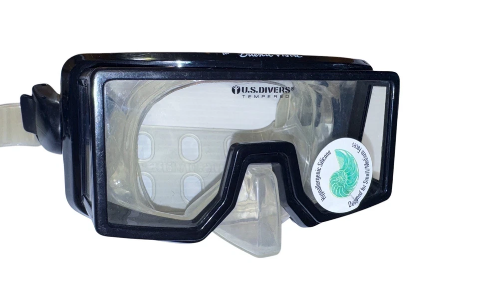 复古一对 1997 年美国 潜水员水上面具 Jacques-Yves Cousteau 钢化玻璃 — 第 2/4 张图片