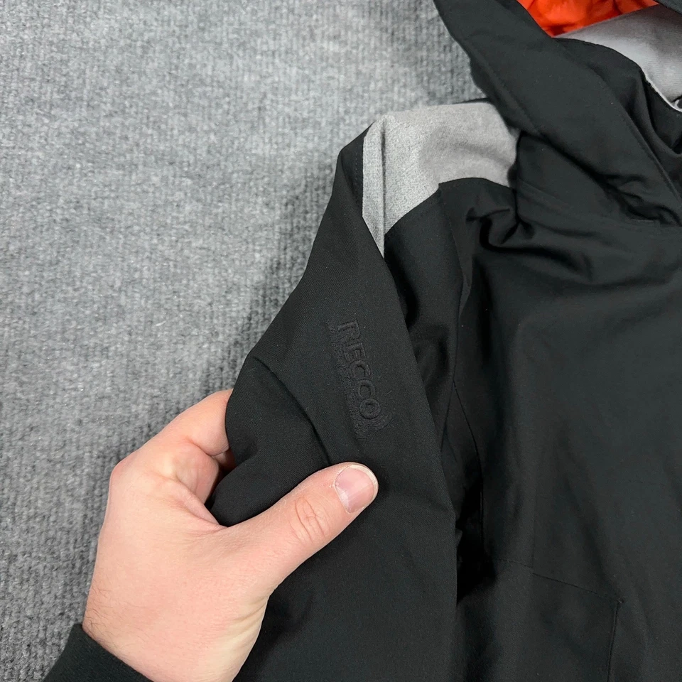 Athleta Jacket Women XL Black Ski Snow Recco Full Zip Hooded Insulated - Image 4 of 4