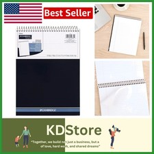 Navy Spiral Notebook 8.5x11 College Ruled Perforated Pages Top Bound