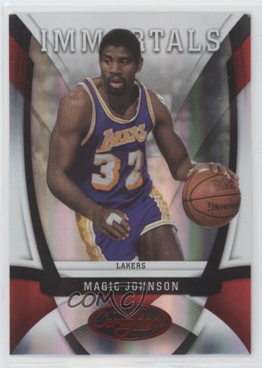 2009-10 Certified Immortals Mirror Red 158/250 Magic Johnson #166 HOF h3a