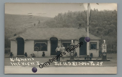 #ad RPPC Kitchen#x27;s Mt View Inn BEAUMONT NOXEN PA Wyoming County Real Photo Postcard $34.99
