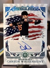 2025 Panini Boys Of Summer Carson Whisenhunt Auto PLATINUM 1/1 Americas Best