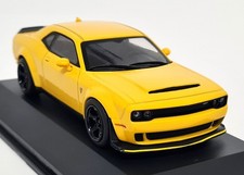 Solido 1/43 Dodge Challenger SRT Demon V8 6.2 '18 Yellow Diecast Scale model car