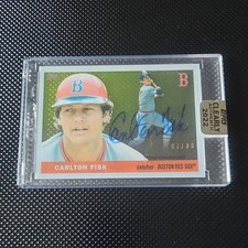 ⚾️ Topps 2022 Clearly Authentic 1955 Reimagining Carlton Fisk HOF /99 Red Sox ⚾️