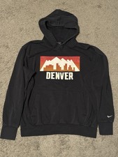 Nike NBA Denver Nuggets Basketball City Edition Men  s Hoodie Size L