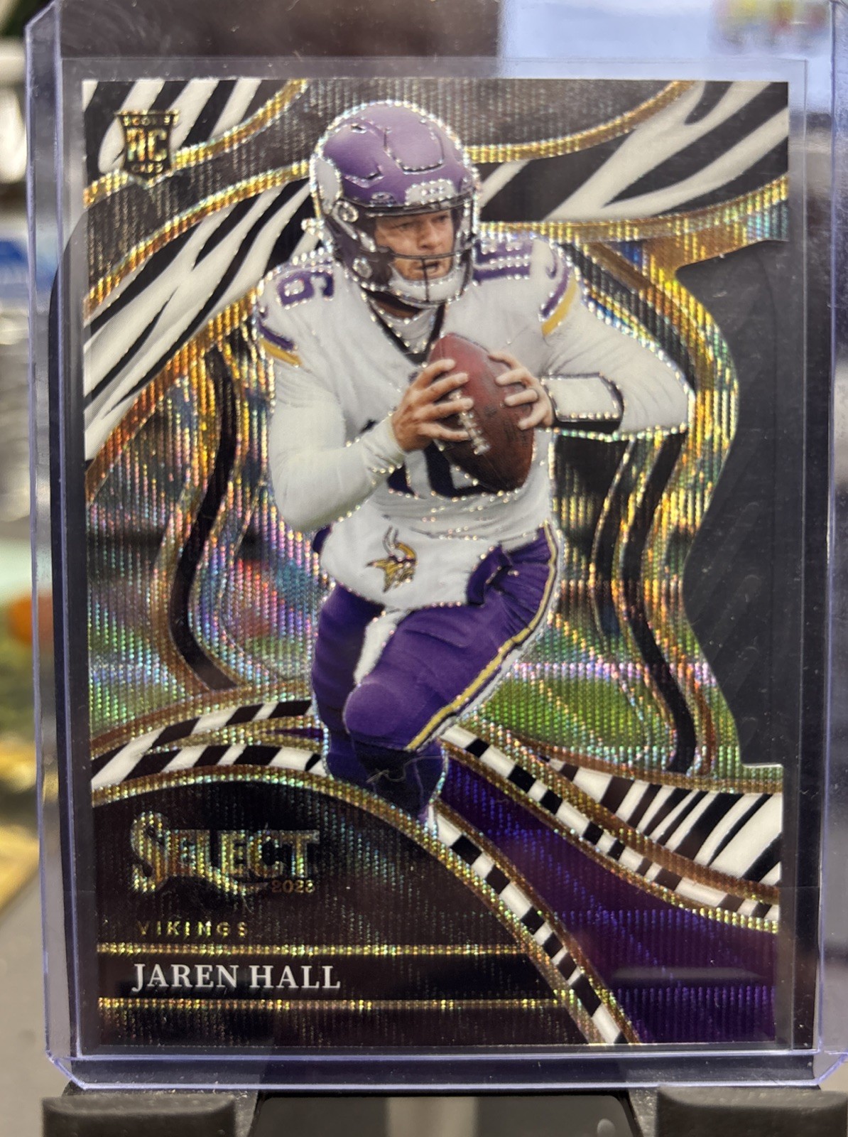2023 Select Prizm Zebra Die Cut #261 Jaren Hall (RC) SSP Case Hit Vikings