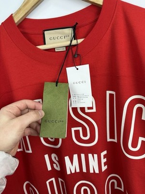 🇮🇹 Gucci Gucci Music Is Mine T-Shirt Sony Music Made in Italy