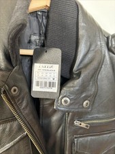 TAZZIO Jacke Lederjacke Trenchcoat Herren Echtleder Leder Mantel Parka Übergang