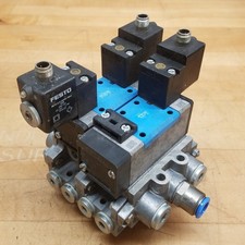 Festo MDH-5/2-D-1-S-FR-M12-C Air Solenoid Valve with MDH-3/2-24VDC-M12-LED