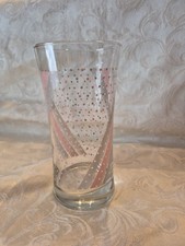 VTG Churchill "Shades Of Pink" 1980 Glass 6.5in Tumbler, NWOT