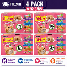 4-Pack Friskies Cat Wet Food Variety Pack – Total 128 CT / 704 OZ 0.42 per gallon