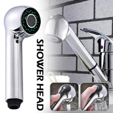 Kitchen Faucet Pull Out Spray Head Dual Mode Replacement G1/2 Chrome ABS