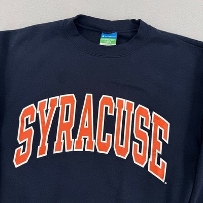 Champion Syracuse University Crewneck Sweatshirt Mens M Navy Blue Fleece