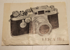 Leica IIIG Brochure sales Pamphlet Camera