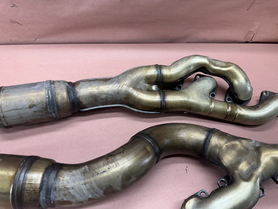 Juego de cabezales colector de escape motor delantero BMW E38 740IL 4,4 L M62 OEM 78 K millas Foto 4 de 4